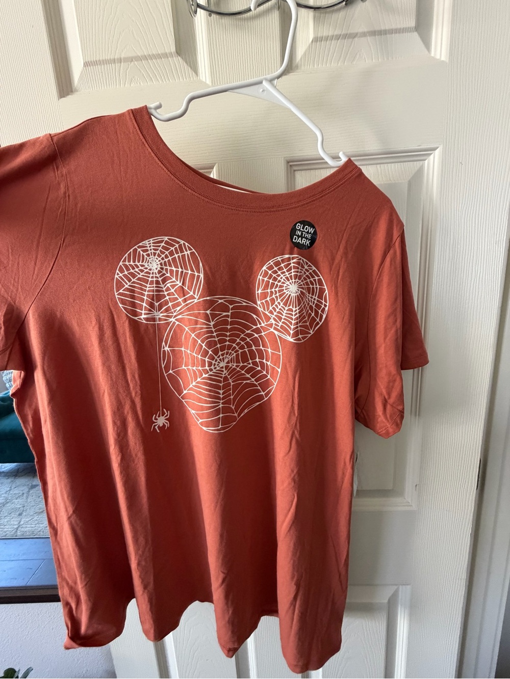 Torrid Disney Rust Orange Spiderweb Mickey Graphic Tee